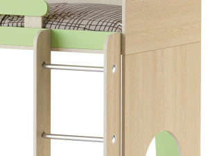 Bunk bed Funky Kids 2 3D Model