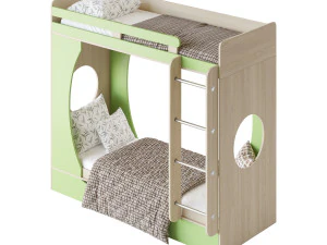 Bunk bed Funky Kids 2 3D Model