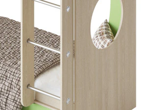Bunk bed Funky Kids 2 3D Model