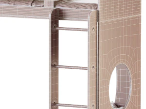 Bunk bed Funky Kids 2 3D Model