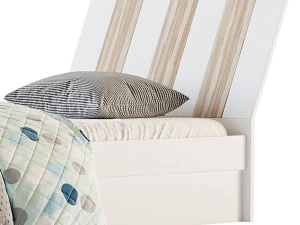 Bed Tomy Niki Lucas Oak A11 3D Model