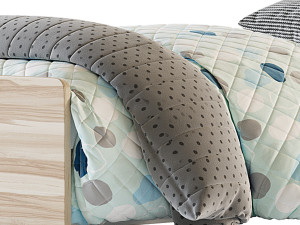 Bed Tomy Niki Lucas Oak A11 3Dモデル