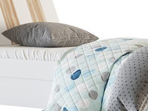 Bed Tomy Niki Lucas Oak A11 3Dモデル