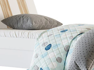 Bed Tomy Niki Lucas Oak A11 3D Model