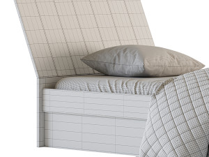 Bed Tomy Niki Lucas Oak A11 3Dモデル
