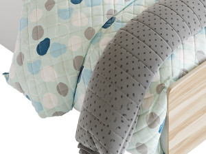 Bed Tomy Niki Lucas Oak A11 3Dモデル