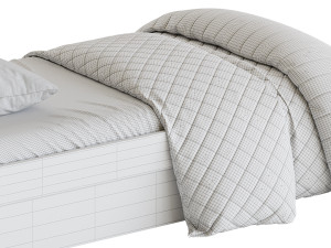 Bed Tomy Niki Lucas Oak A11 3Dモデル