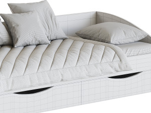Single bed Olymp-furniture Fairy-3 Modelo 3D