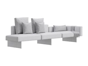 Divano ad aria Modello 3D