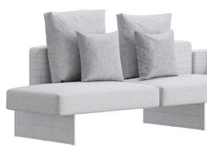 Divano ad aria Modello 3D