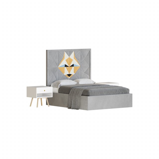 Bed Akela kids 3D Model .c4d .max .obj .3ds .fbx .stl .blend 