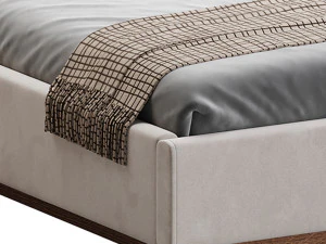 American Queen Size Bed 3D Model