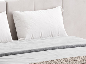 American Queen Size Bed Modelo 3D