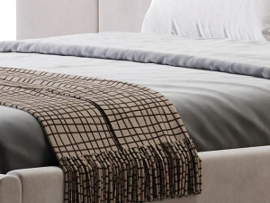American Queen Size Bed 3D Model