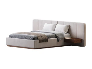 American Queen Size Bed 3D Model