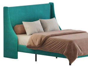 Amolife Upholstered Bed 3D Model