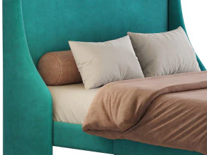 Amolife Upholstered Bed 3D Model
