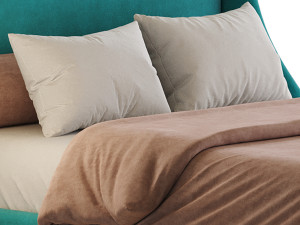 Amolife Upholstered Bed 3Dモデル