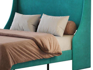Amolife Upholstered Bed 3D Model