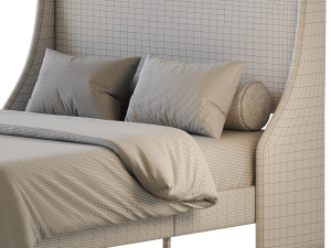 Amolife Upholstered Bed 3Dモデル