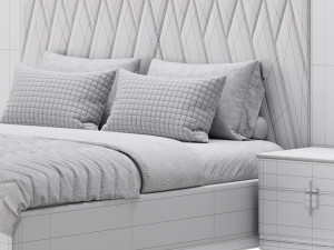 Batha bed 3D 模型