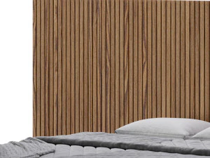 Batten White Oak Storage bed 3D Model