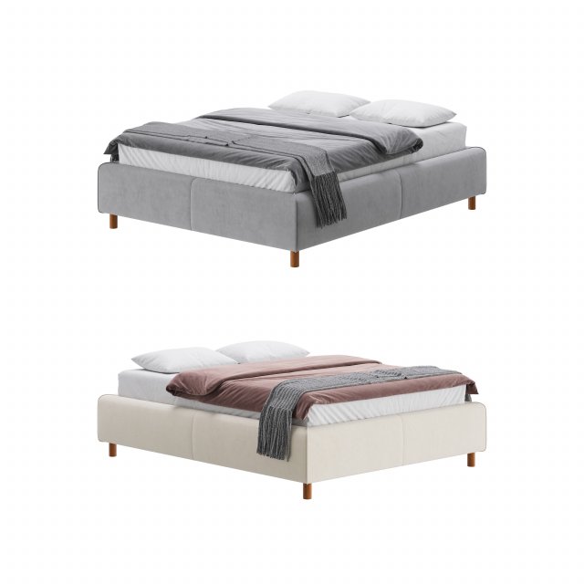 Bed ODRI 3D Model .c4d .max .obj .3ds .fbx .stl .blend 