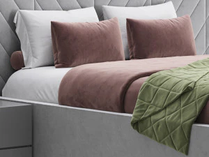 Bed REGENCY White 3D Model