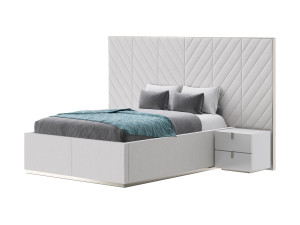 Bed REGENCY White Model 3D