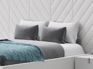 Bed REGENCY White Model 3D