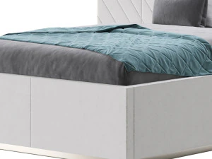 Bed REGENCY White 3D Model
