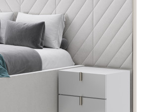 Bed REGENCY White Model 3D