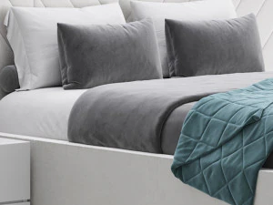 Bed REGENCY White 3D Model