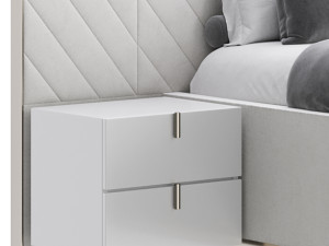Bed REGENCY White Model 3D