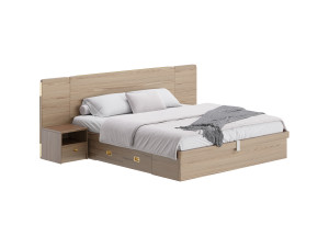Wooden Panel Bed Modèle 3D