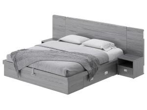 Wooden Panel Bed 3D Model