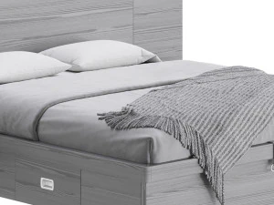Wooden Panel Bed 3D Model