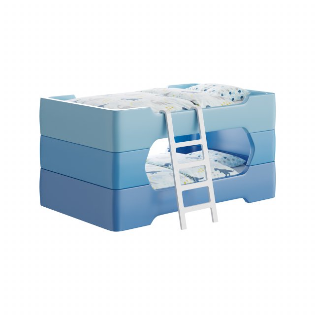 Bunky bunk bed 3D Model .c4d .max .obj .3ds .fbx .stl .blend 