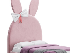 Bunny kids bed 3D Model