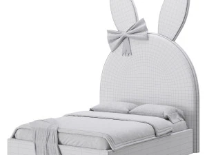 Bunny kids bed 3D Model