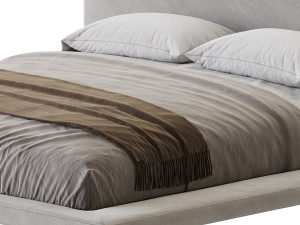 Minimalist Bed 3D Model