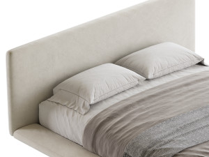 Minimalist Bed 3D Model
