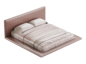 Letto minimalista Modello 3D