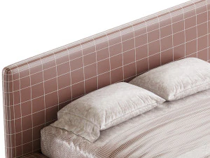 Letto minimalista Modello 3D