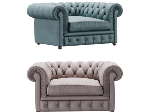 Chester One Armchair 3D Model