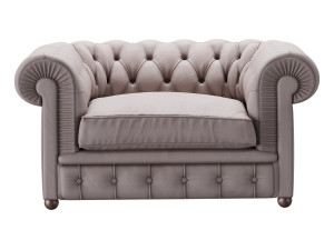 Chester One Armchair 3D Model