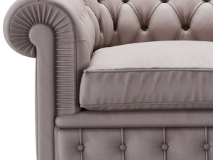 Chester One Armchair 3D Model