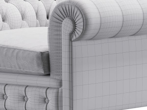 Chester One Armchair 3D Model