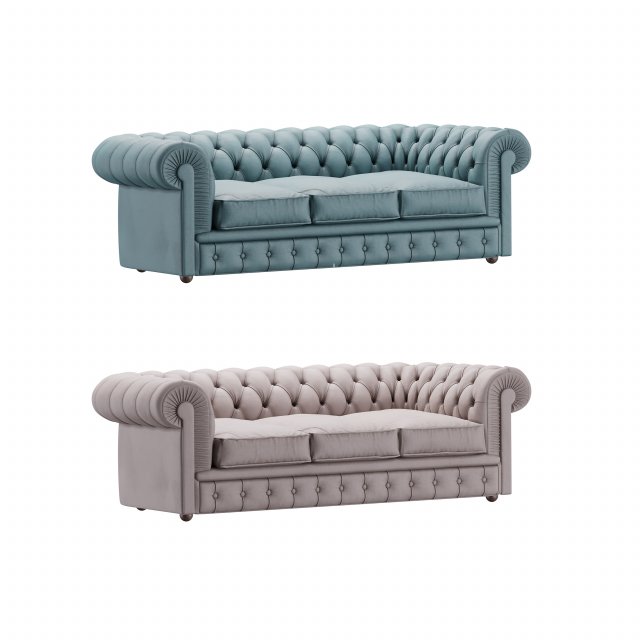 Chester One Sofa Modèle 3D .c4d .max .obj .3ds .fbx .stl .blend 