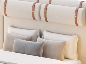 Claude Performance Fabric Bed 3D Model